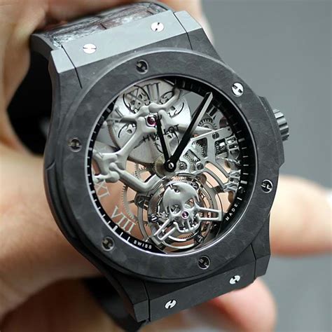 hublot tourbillon skeleton all black|Hublot mp 10.